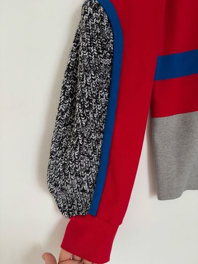 Enfold colour-block jumper