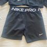 Black Nike pro girls shorts Image 4