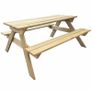 Picnic Table 150x135x71.5 cm Wood Image 5