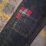 Vintage Y2K OshKosh Dark Wash Tartan Patch Jeans 18 Months Image 3