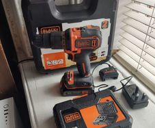 2 speed hammer drill with the set of drill bits