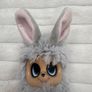 Bush Baby World Dreamstars Soft Mimi Easter bunny Used Left ear almost NOT mooving approx. 12 cm. Please see photos Image 3
