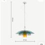 Large Ceiling glass pendant light. Made.com . BNIB. Retail gbp139 Image 2