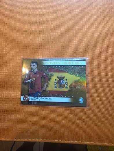 2023 Topps Pristine Euro 2024 Alvaro Morata Pristine Borders Gold /50