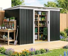 Brand New Black Shed 9ft x4ft