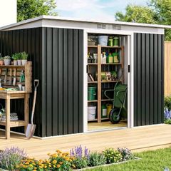 Brand New Black Shed 9ft x4ft