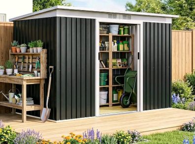 Brand New Black Shed 9ft x4ft