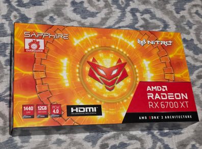 Sapphire NITRO AMD Radeon RX 6700 XT 12GB,  Excellent Condition, Original Box