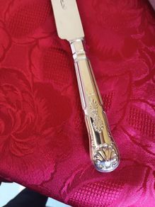 Silver Plated 'King's Pattern Handle Cake/Bread Knife
