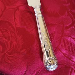 Silver Plated 'King's Pattern Handle Cake/Bread Knife