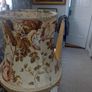 large vintage fringed rose print lampshade Image 5