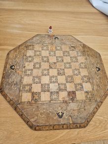 Chess Board Antique probably over 150 years old