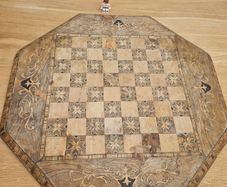 Chess Board Antique probably over 150 years old