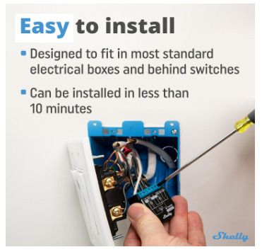 2 x Shelly plus 2PM, Power Metering Switch - Wi-Fi-operated smart switch, 2 channels 16A total current