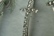 Jewellery making supplies,Rhinestone cross beads,Bracelet bars