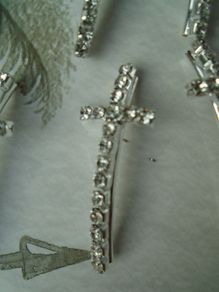 Jewellery making supplies,Rhinestone cross beads,Bracelet bars