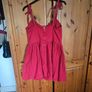 Asos Design Red Denim Dress Image 4