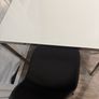 Ikea Torsby White Dining Table plus 4 beautiful Black chairs Image 3
