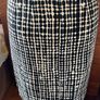 L K Bennett Black and White Skirt with 2 front pockets - Size 14 Image 5