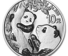 2021 China 10 Yuan 30g Silver Bullion Coin - Panda BU (In Capsule)