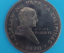 Philippines Pope Paul Vi Visit 1970 Coin In Uncirculated Condition