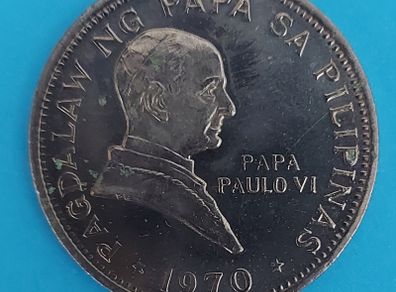Philippines Pope Paul Vi Visit 1970 Coin In Uncirculated Condition