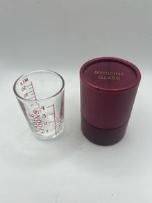 antique medicine cup and case