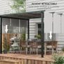 Pergola with 3 sliding canopies 3.5L x 3l x 2.35H m Image 3
