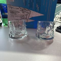 2 Glass Whiskey Cups