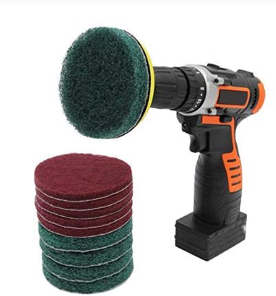 BRAND NEW Drill Brush Scrub Pads 11 Piece Power Scrubber Cleaning Kit All Purpose Cleaner Scrubbing Cordless Drill for Cleaning Pool