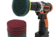 BRAND NEW Drill Brush Scrub Pads 11 Piece Power Scrubber Cleaning Kit All Purpose Cleaner Scrubbing Cordless Drill for Cleaning Pool