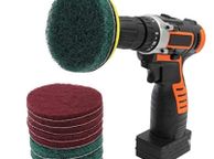 main image for ad BRAND NEW Drill Brush Scrub Pads 11 Piece Power Scrubber Cleaning Kit All Purpose Cleaner Scrubbing Cordless Drill for Cleaning Pool