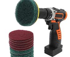 BRAND NEW Drill Brush Scrub Pads 11 Piece Power Scrubber Cleaning Kit All Purpose Cleaner Scrubbing Cordless Drill for Cleaning Pool