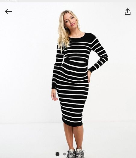 Mamalicious NEW maternity and nursing ribbed dress