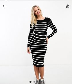 Mamalicious NEW maternity and nursing ribbed dress