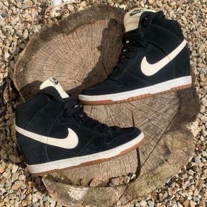 Hidden Heel Nike Dunk High Black Cream White Gum