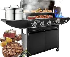 5 Gas Burner 4+1 Garden Grill