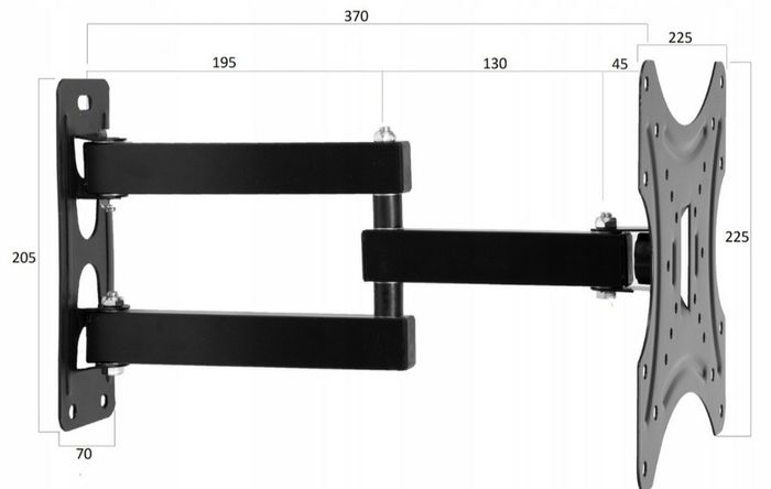 TV Wall Mount Bracket Tilt Swivel 10-42" TV