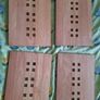 Beautiful set of hardwood tableware, consisting of 4 place mats and 4 coasters. Image 4