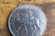 1977 Great Britain 25 Pence Silver Jubilee Elizabeth II Commemorative Coin, free standard postage