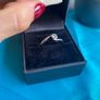 White Gold Diamond Single Stone Ring Image 2