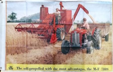 Massey Ferguson and Combine Harvester flag.