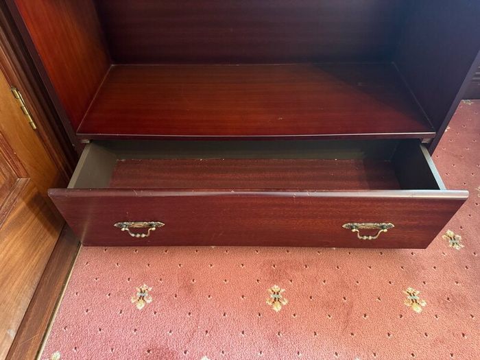 Traditional Wooden Bookcase with drawer