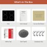 Induction Hob, 4 Cooking Zone, 60 cm, 7200W, Continuous Low Power Heating, Booster, 9 Heat Levels, Timer, Auto Shut-Off, Child Safety Lock, Pan Sensor,Hard Wired, No Plug Image 7