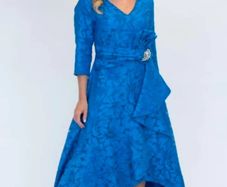 Cassandra Ladies dress with matching facinator mother of the bride or mother of the groom