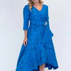 Cassandra Ladies dress with matching facinator mother of the bride or mother of the groom