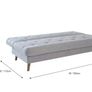 Robson Click Clack Sofa Bed with Storage - Grey Image 5