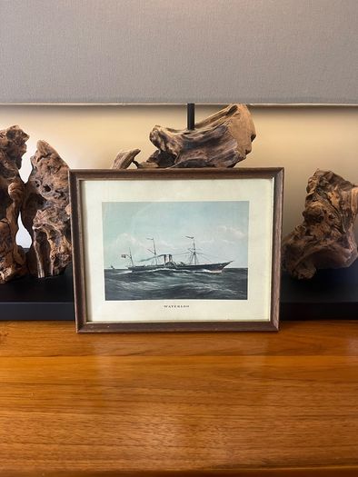 Antique Lithograph Waterloo Ship