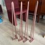 4 Bronze pin-style table legs Image 2