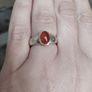 Silver 925 with amber ring. Image 3